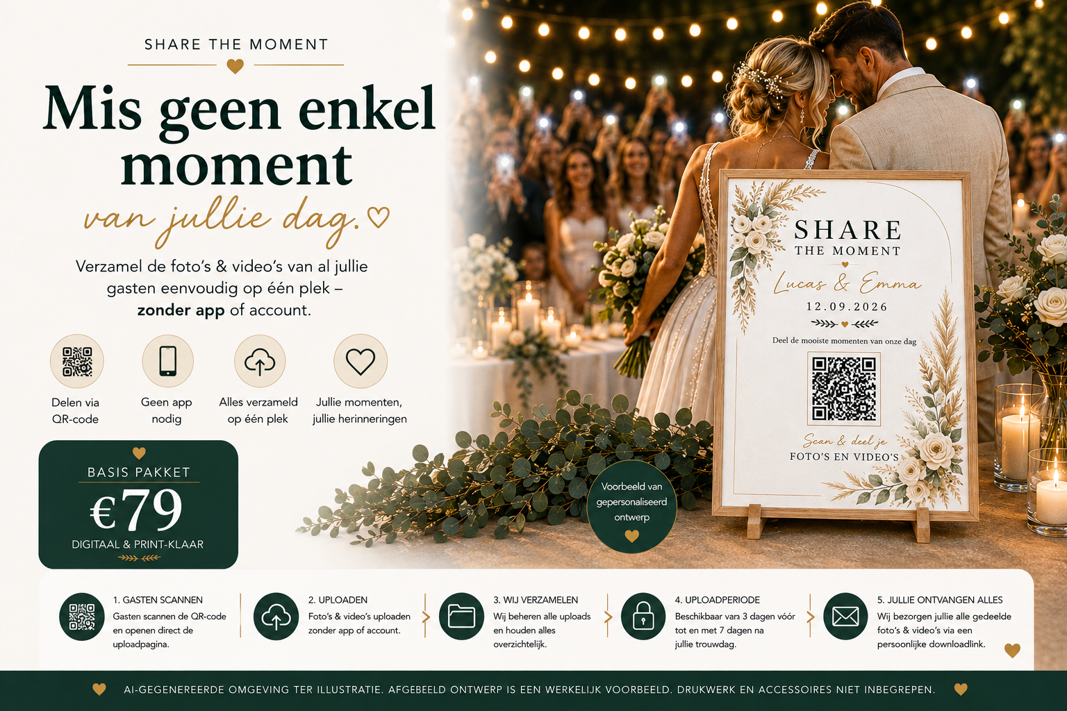 Share the Moment — Basis Pakket Bruiloft