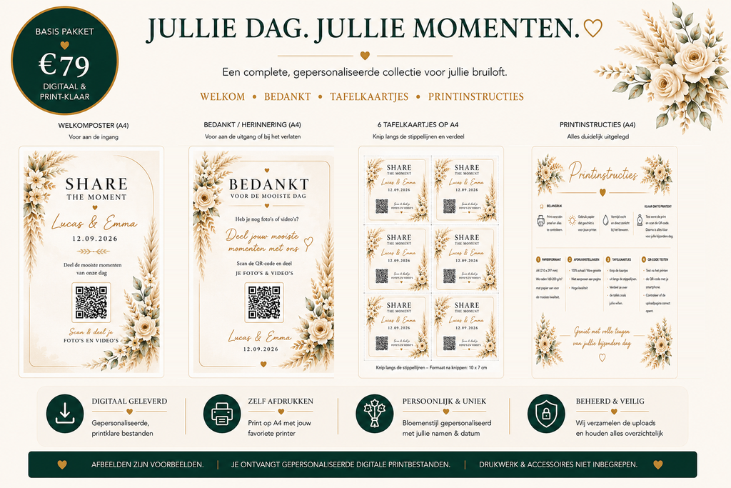Share the Moment — Basis Pakket Bruiloft